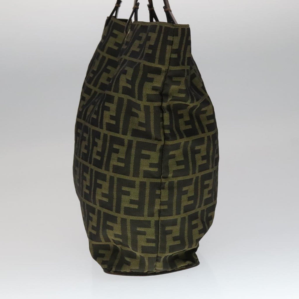 FENDI Zucca Canvas Tote Bag Brown Black ep7142