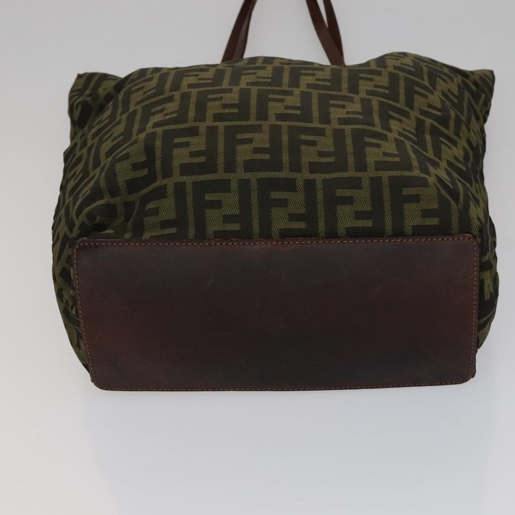 FENDI Zucca Canvas Tote Bag Brown Black ep7142