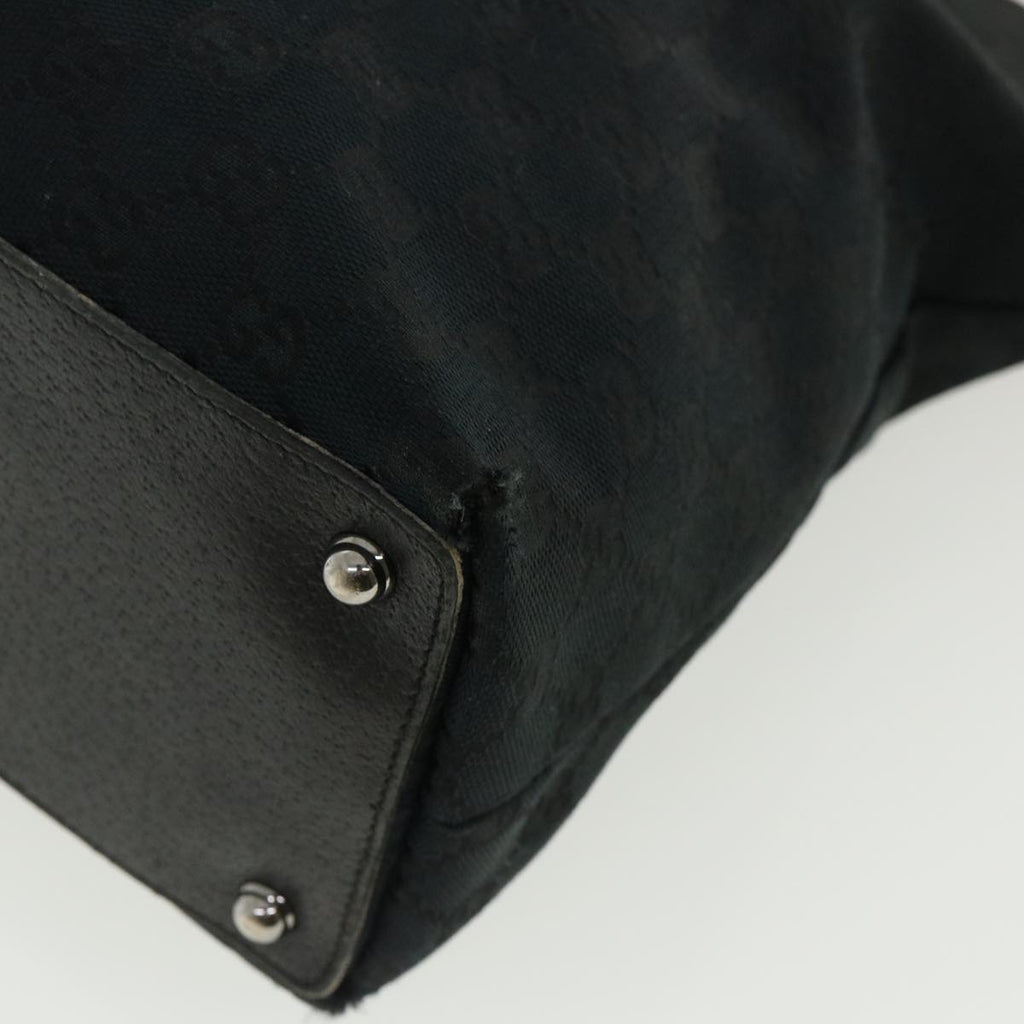 GUCCI GG Canvas Shoulder Bag Black 140274 ep717