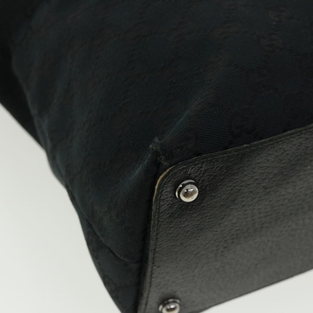 GUCCI GG Canvas Shoulder Bag Black 140274 ep717