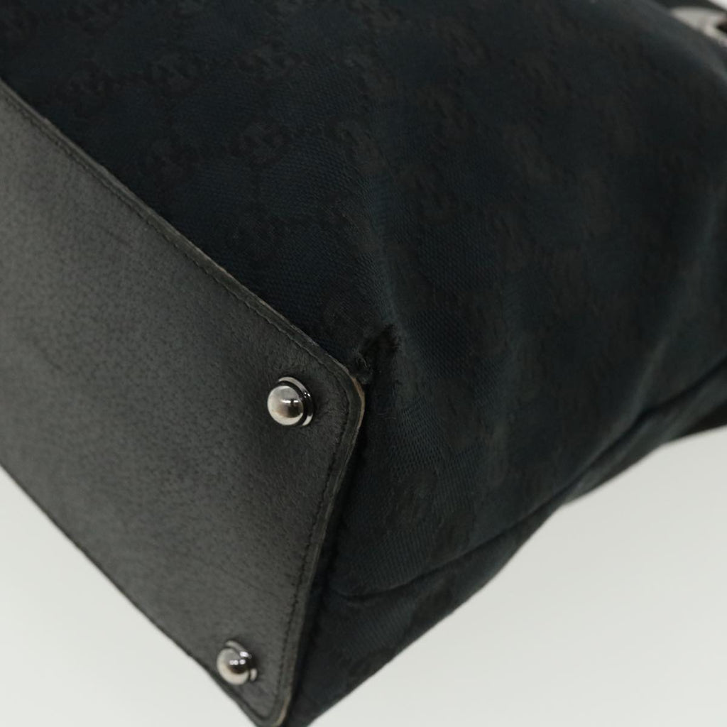 GUCCI GG Canvas Shoulder Bag Black 140274 ep717