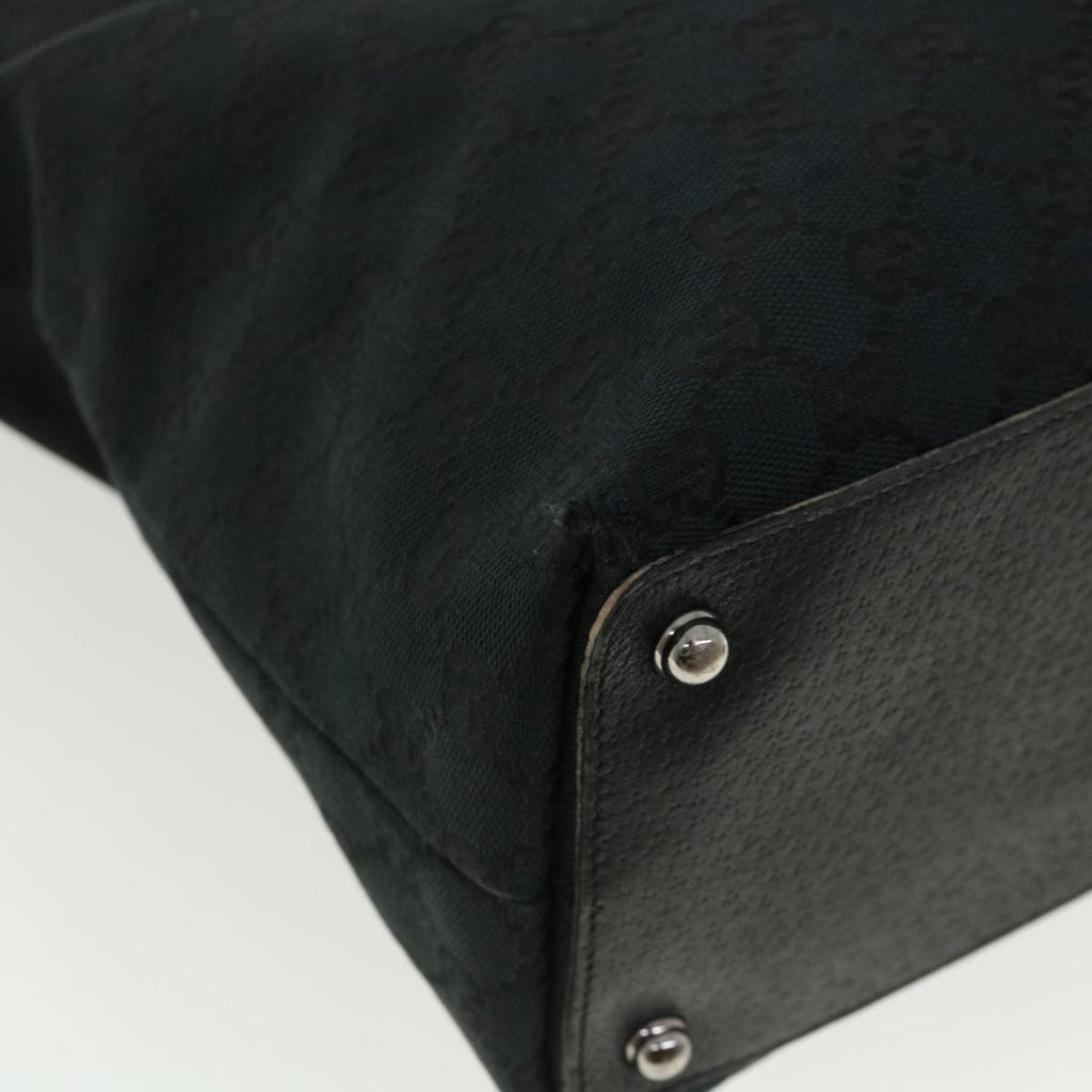 GUCCI GG Canvas Shoulder Bag Black 140274 ep717