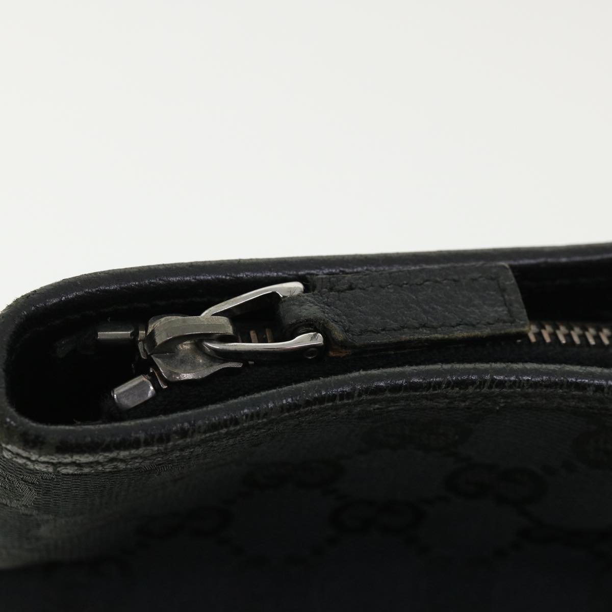 GUCCI GG Canvas Shoulder Bag Black 140274 ep717