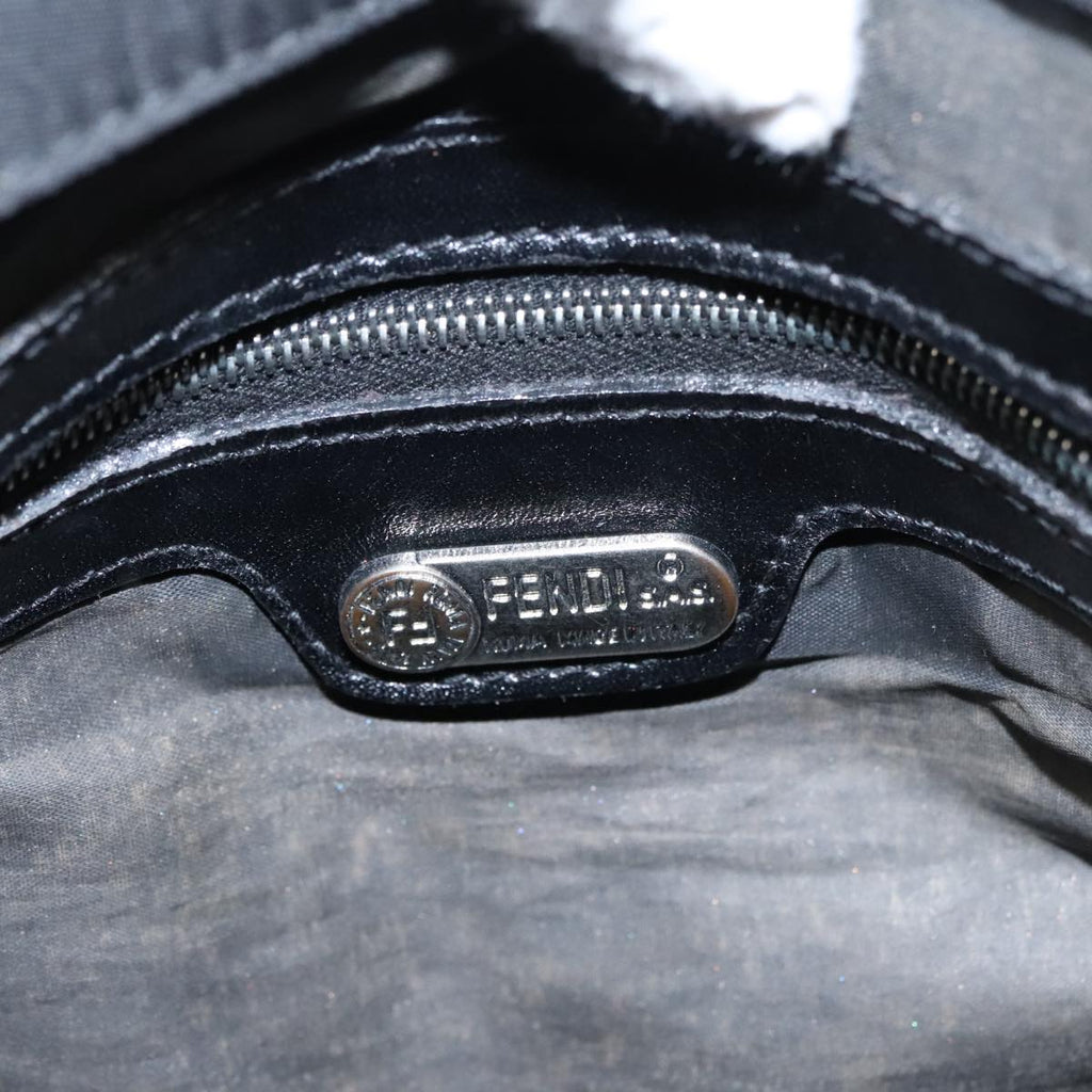 FENDI Hand Bag Nylon 2way Black ep7213