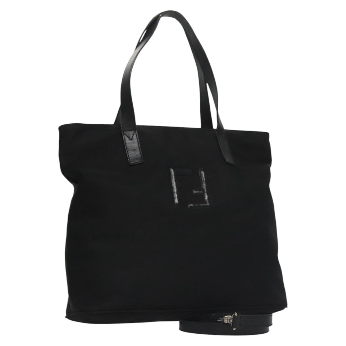 FENDI Hand Bag Nylon 2way Black ep7213