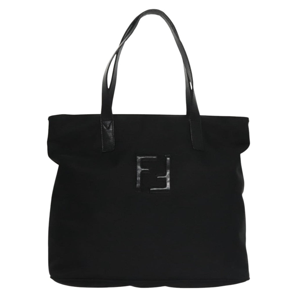 FENDI Hand Bag Nylon 2way Black ep7213