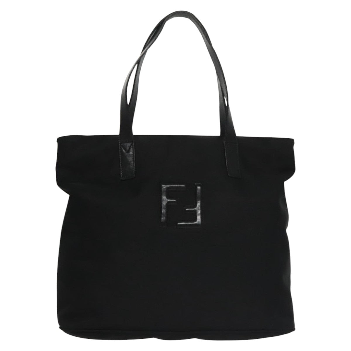 FENDI Hand Bag Nylon 2way Black ep7213
