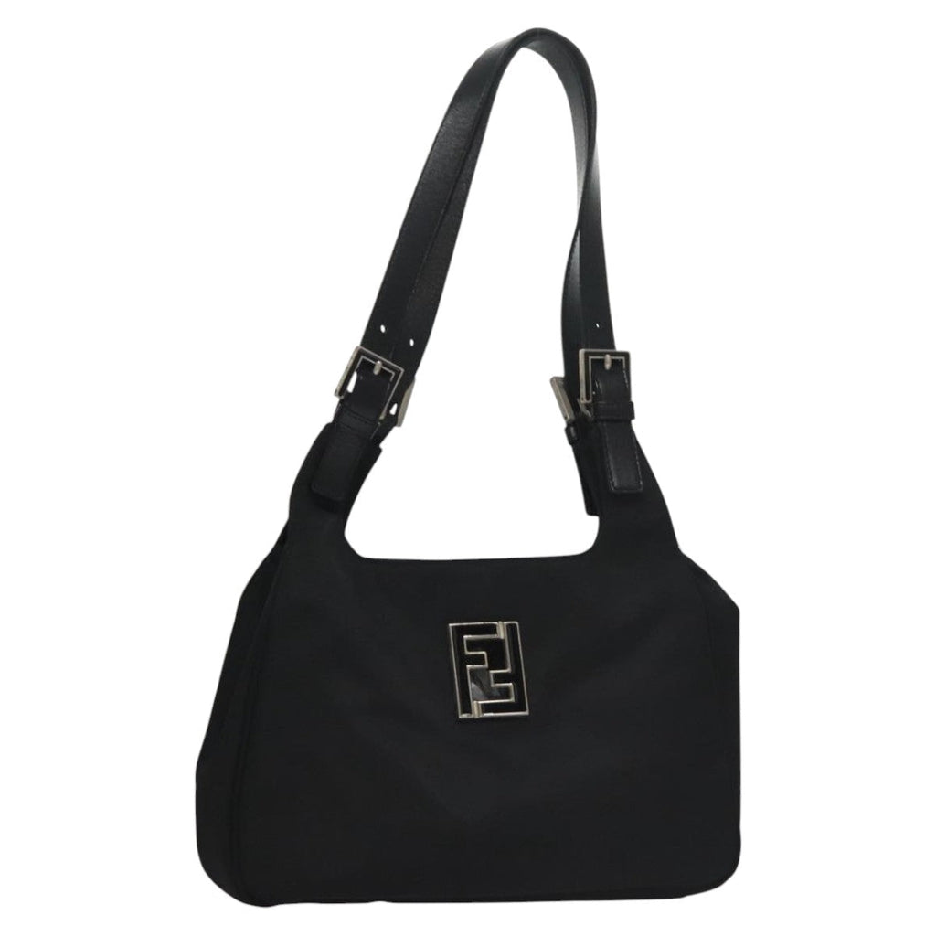 FENDI Shoulder Bag Nylon Black ep7223