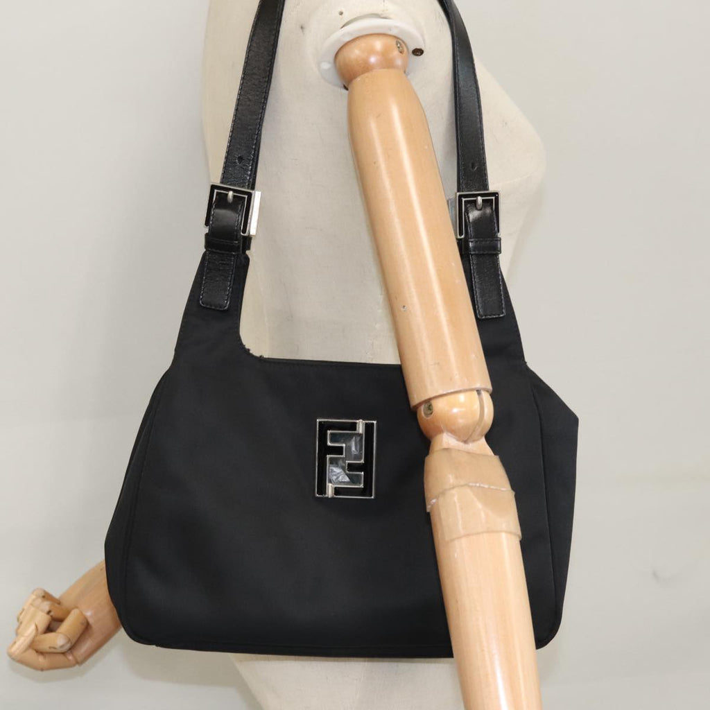 FENDI Shoulder Bag Nylon Black ep7223