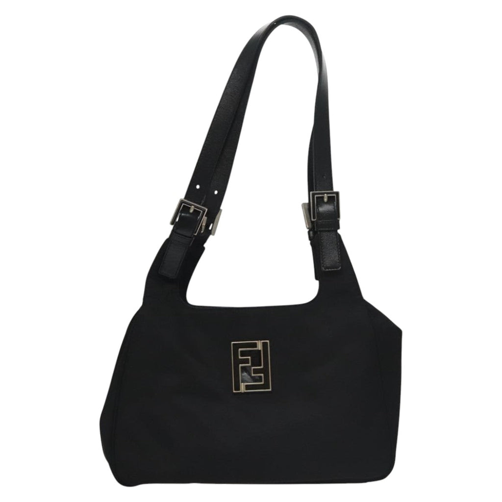 FENDI Shoulder Bag Nylon Black ep7223