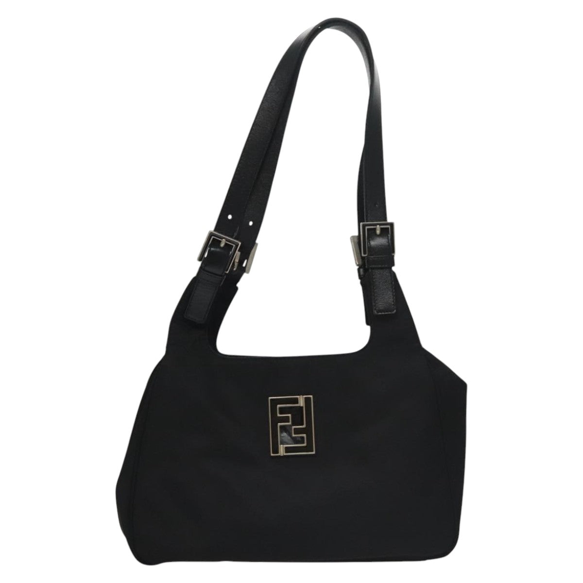 FENDI Shoulder Bag Nylon Black ep7223