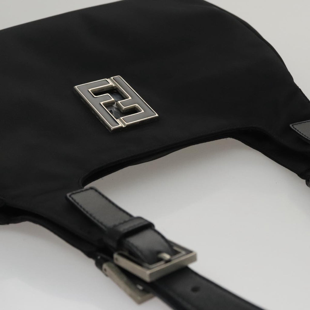 FENDI Shoulder Bag Nylon Black ep7223