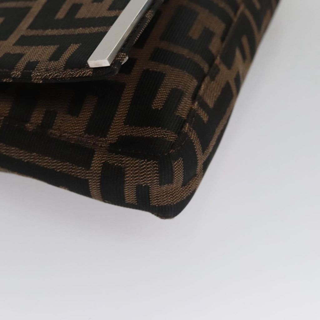 FENDI Zucca Canvas Shoulder Bag Brown ep7236