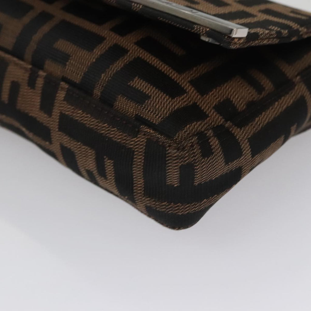 FENDI Zucca Canvas Shoulder Bag Brown ep7236