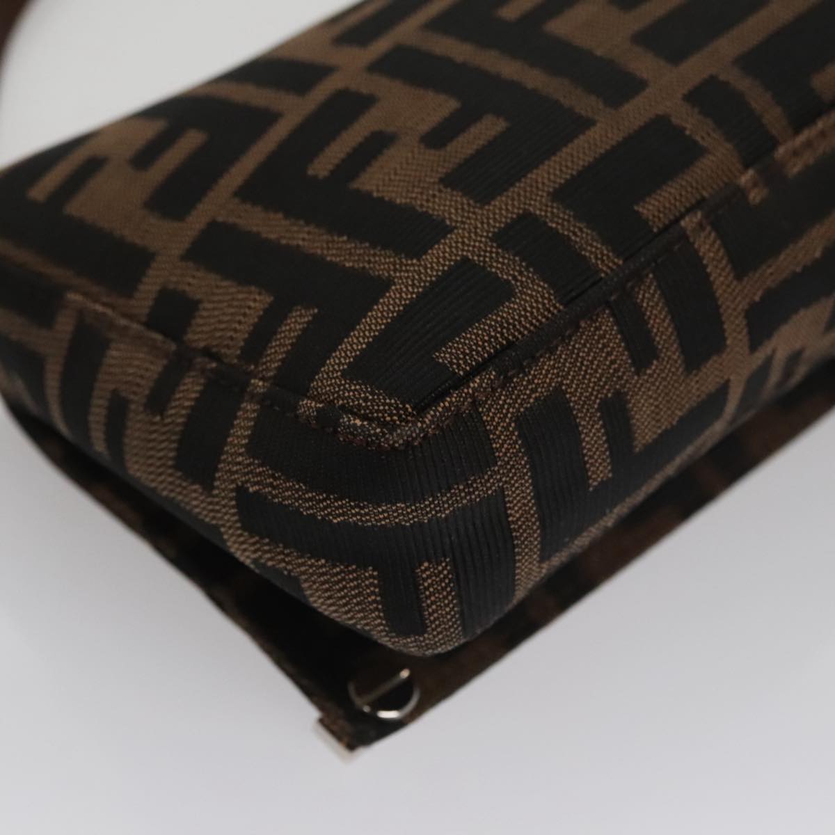 FENDI Zucca Canvas Shoulder Bag Brown ep7236