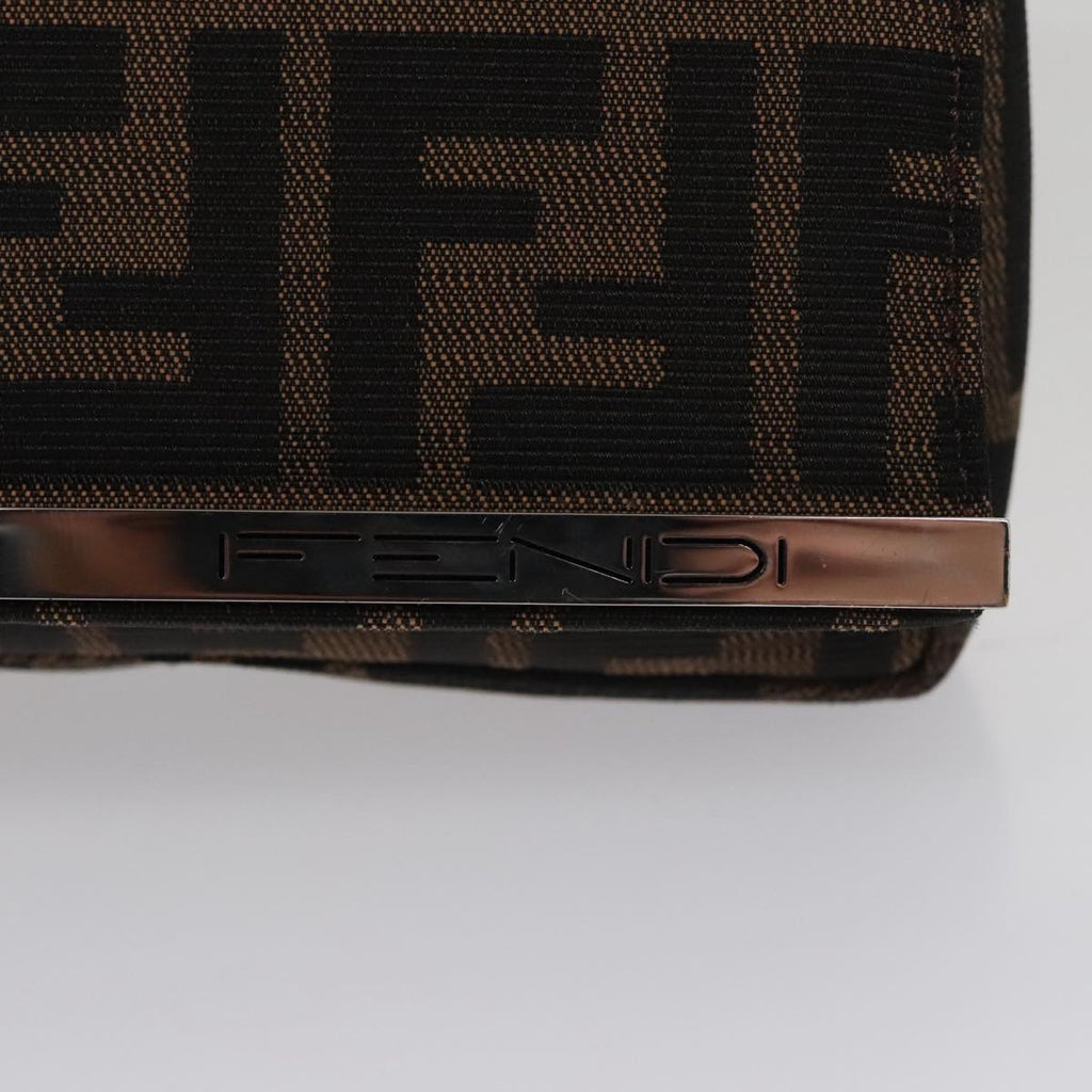 FENDI Zucca Canvas Shoulder Bag Brown ep7236