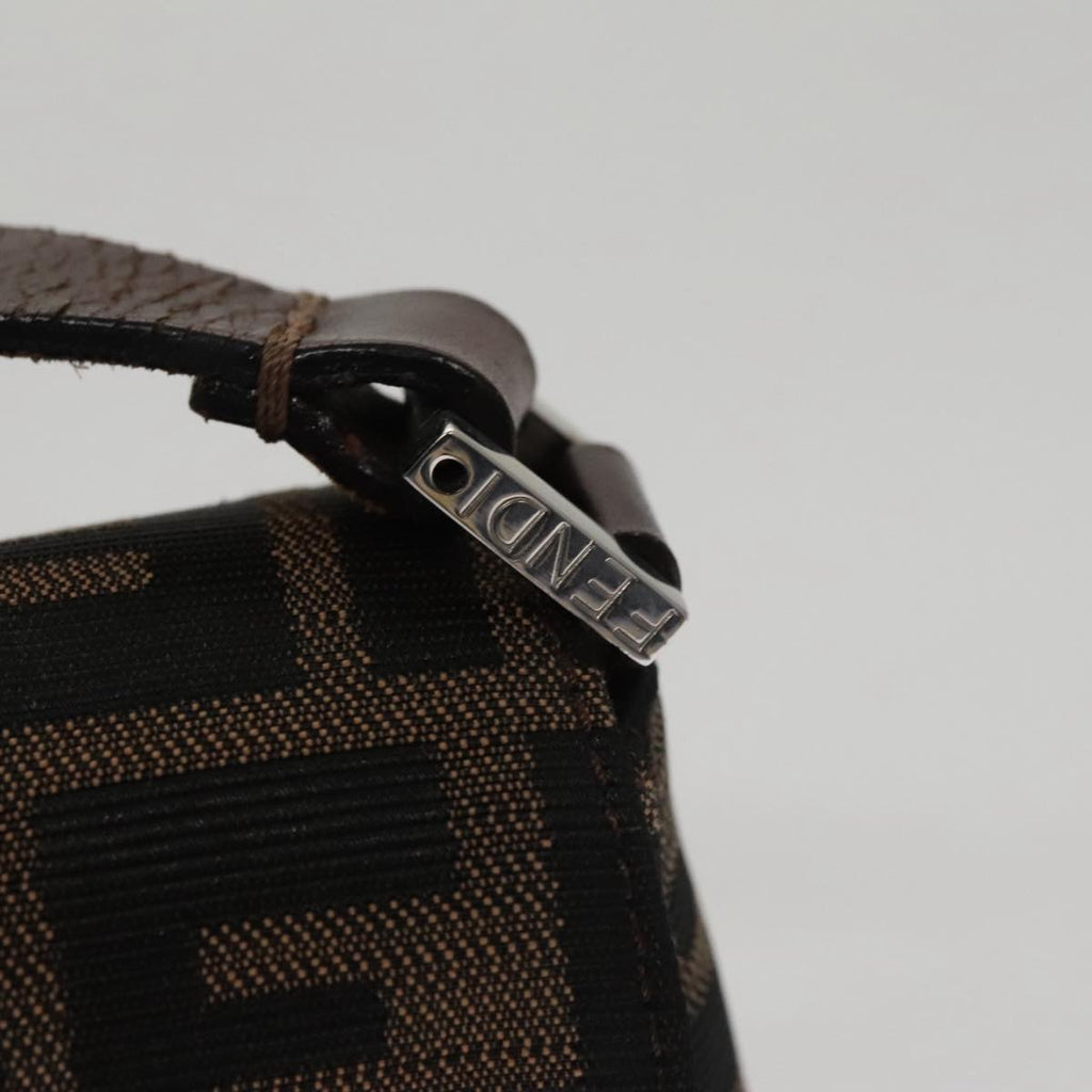 FENDI Zucca Canvas Shoulder Bag Brown ep7236