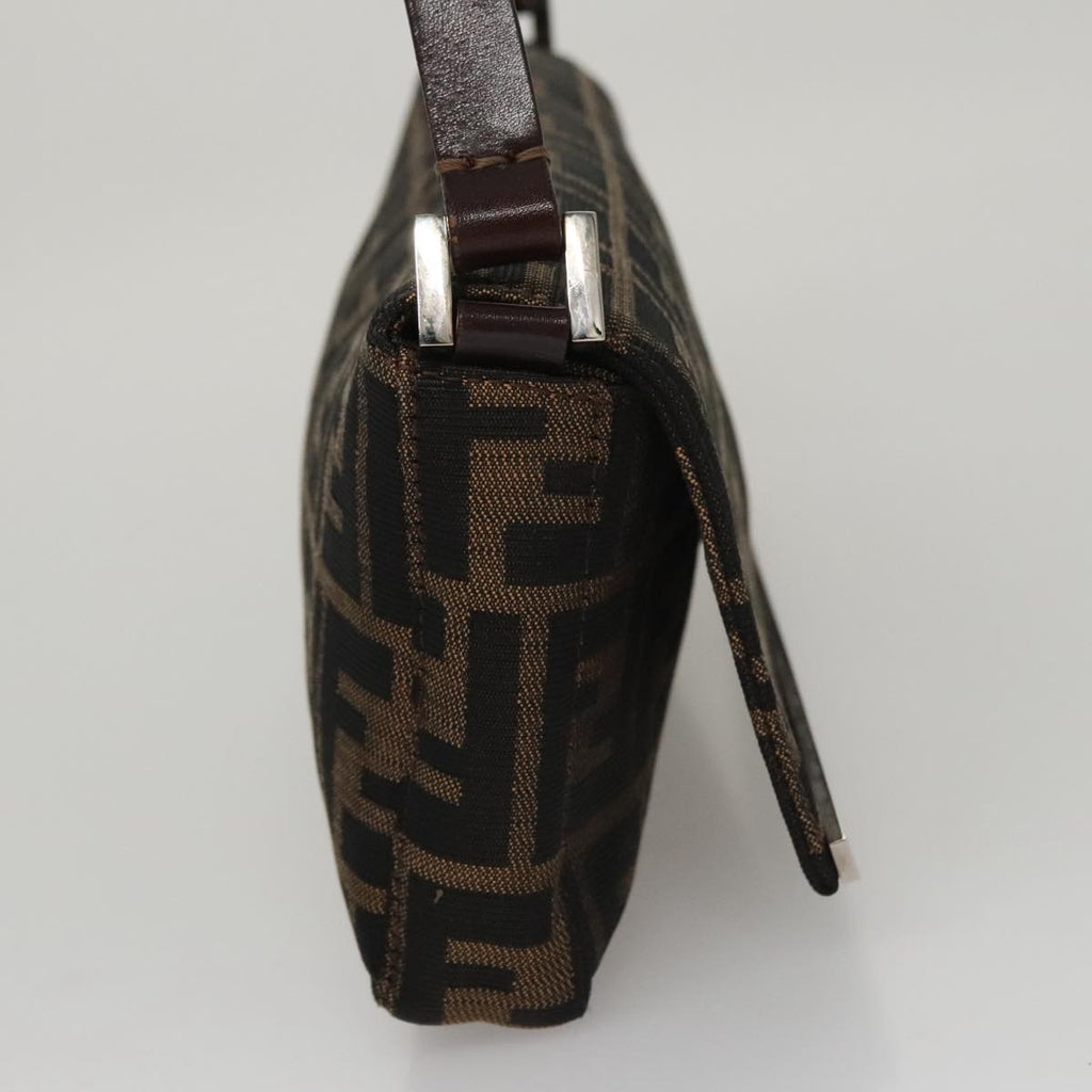 FENDI Zucca Canvas Shoulder Bag Brown ep7236
