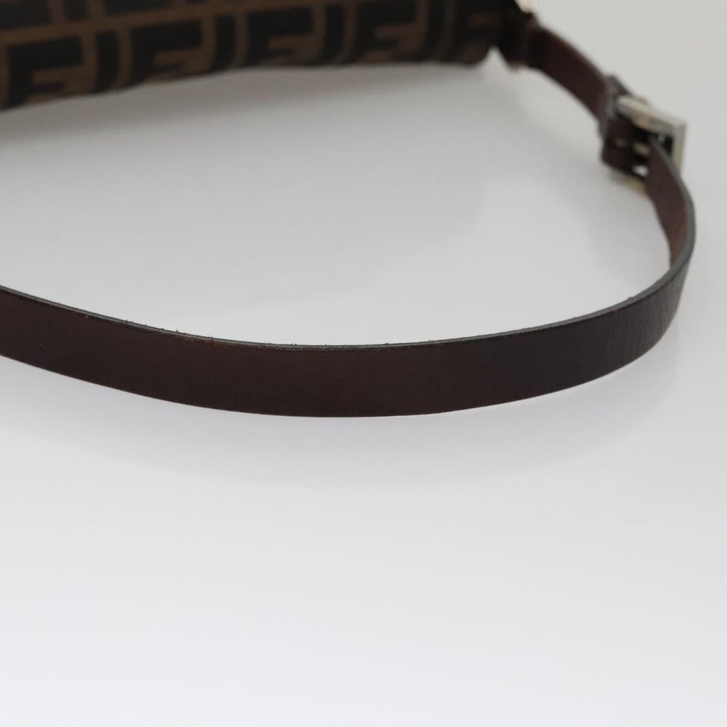 FENDI Zucca Canvas Shoulder Bag Brown ep7236