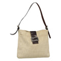FENDI Zucca Canvas Shoulder Bag Beige ep7339