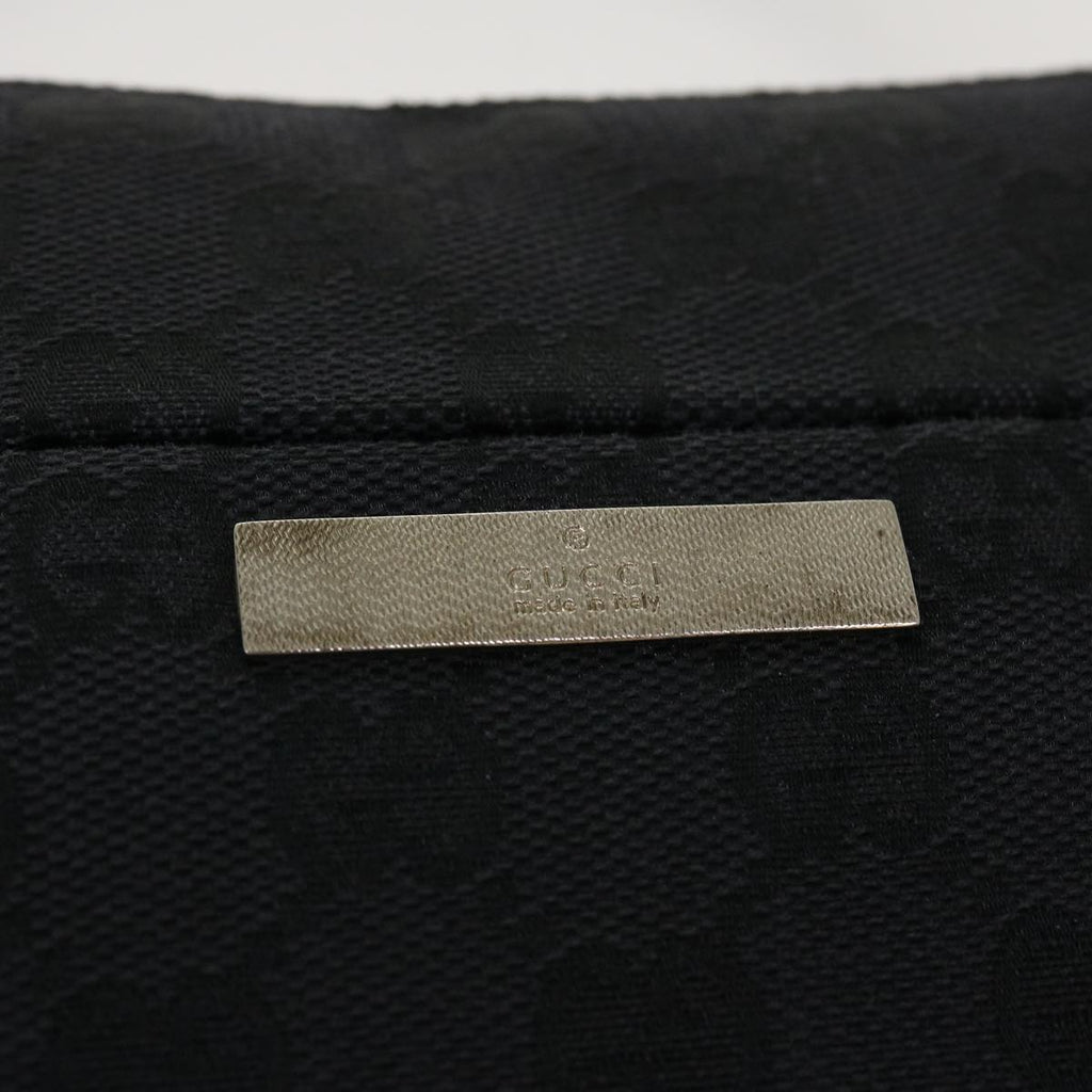 GUCCI GG Canvas Bamboo Hand Bag Black 001.3870 001274 ep811