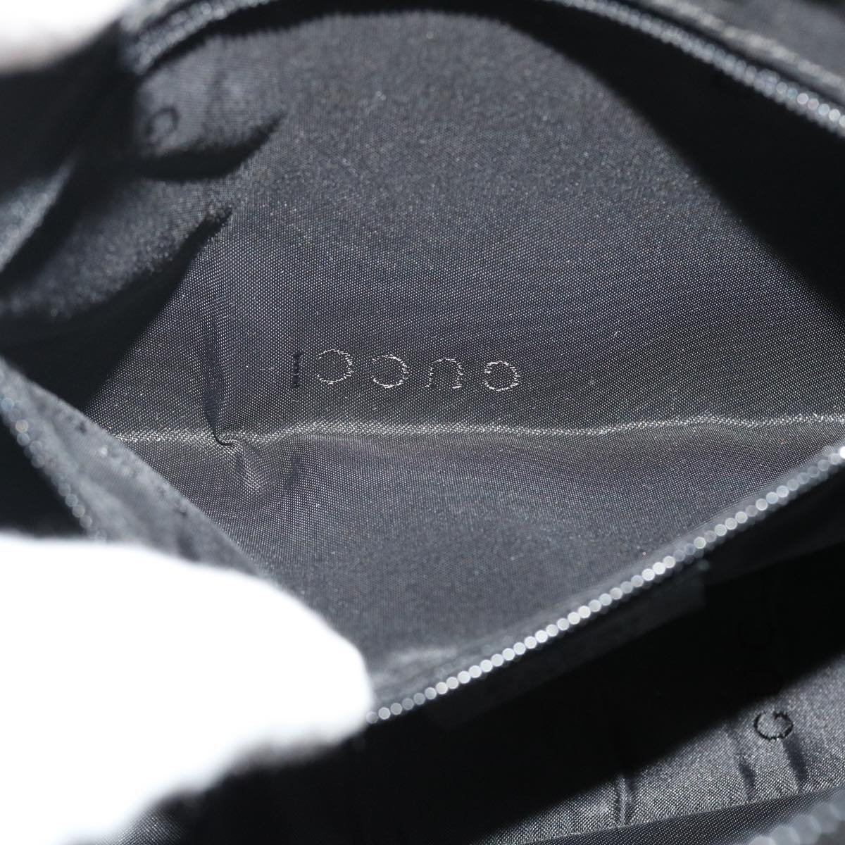 GUCCI GG Canvas Bamboo Hand Bag Black 001.3870 001274 ep811