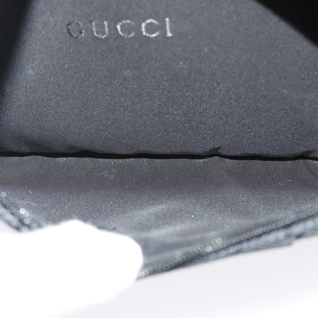 GUCCI GG Canvas Bamboo Hand Bag Black 001.3870 001274 ep811