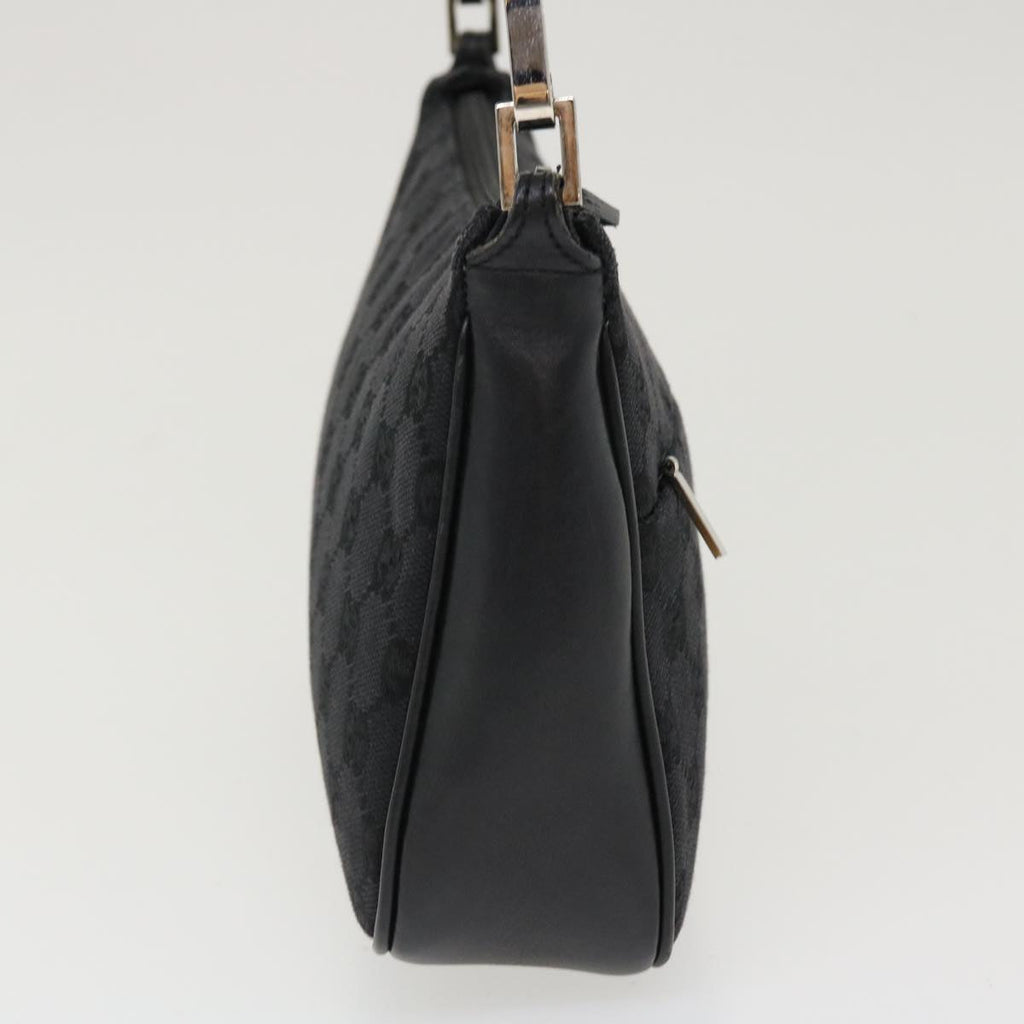 GUCCI GG Canvas Bamboo Hand Bag Black 001.3870 001274 ep811