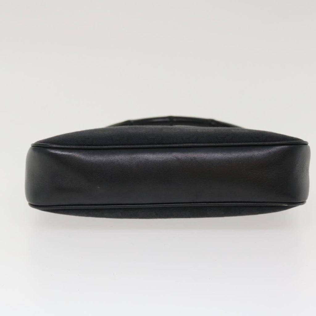 GUCCI GG Canvas Bamboo Hand Bag Black 001.3870 001274 ep811