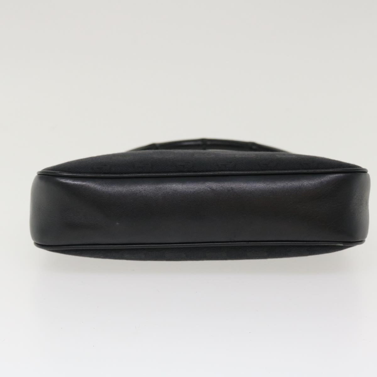 GUCCI GG Canvas Bamboo Hand Bag Black 001.3870 001274 ep811