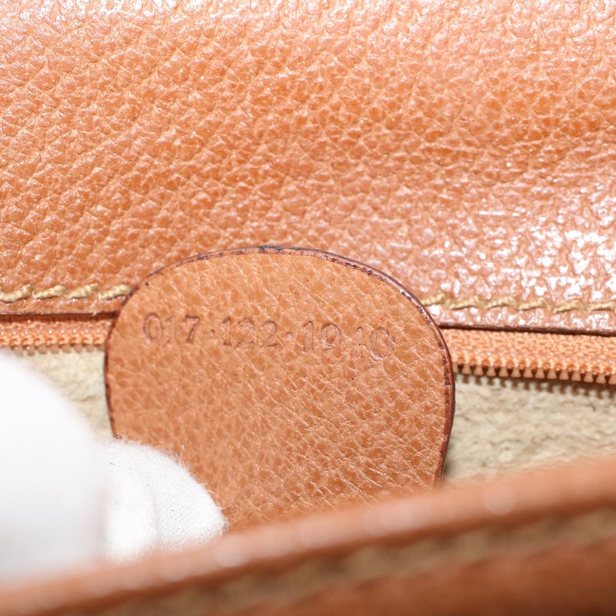 GUCCI Clutch Bag Leather Brown ep904
