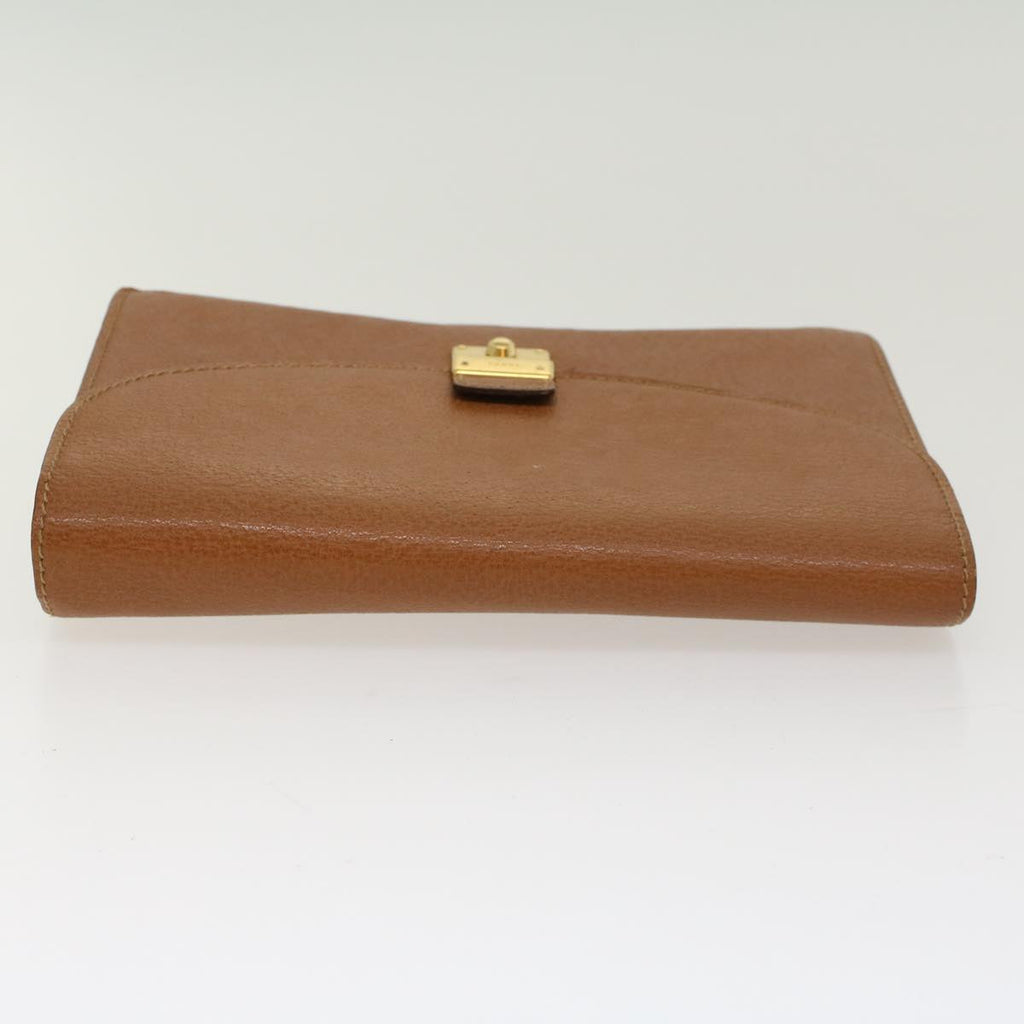 GUCCI Clutch Bag Leather Brown ep904