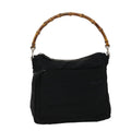 GUCCI Bamboo Shoulder Bag Nylon Black 000•2032•0509 ep970