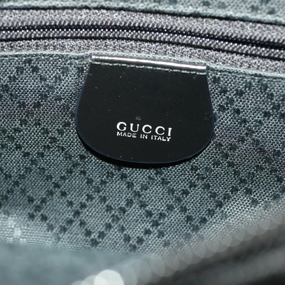 GUCCI Bamboo Shoulder Bag Nylon Black 000•2032•0509 ep970