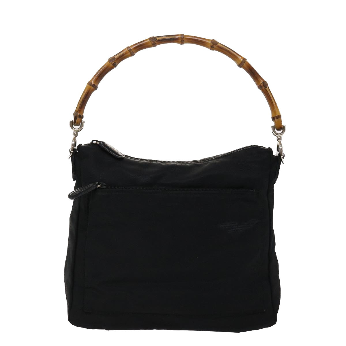 GUCCI Bamboo Shoulder Bag Nylon Black 000•2032•0509 ep970