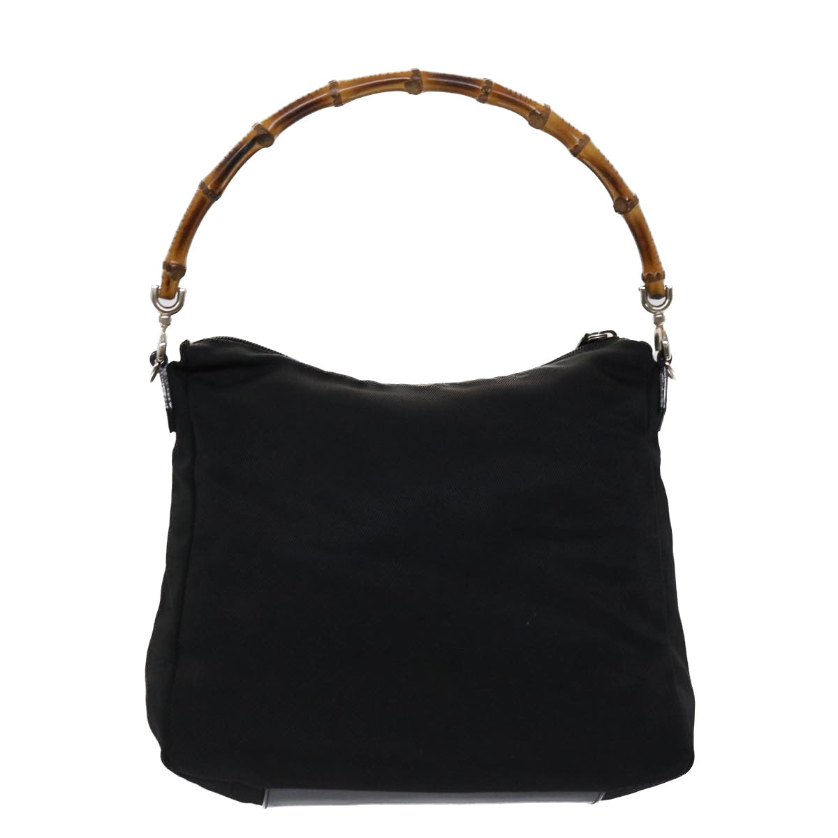 GUCCI Bamboo Shoulder Bag Nylon Black 000•2032•0509 ep970