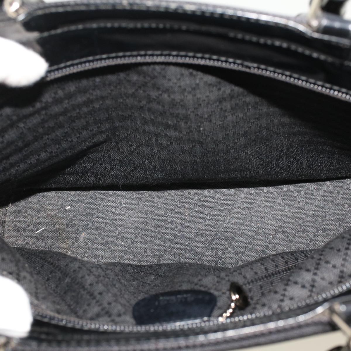 GUCCI Bamboo Shoulder Bag Nylon Black 000•1705•0588 ep982