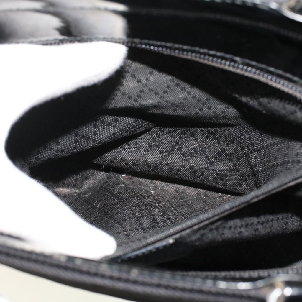 GUCCI Bamboo Shoulder Bag Nylon Black 000•1705•0588 ep982