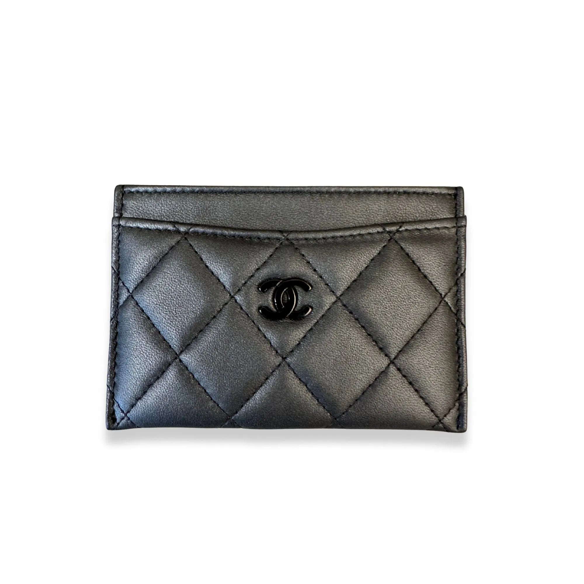CHANEL BLACK CLASSIC CARD HOLDER