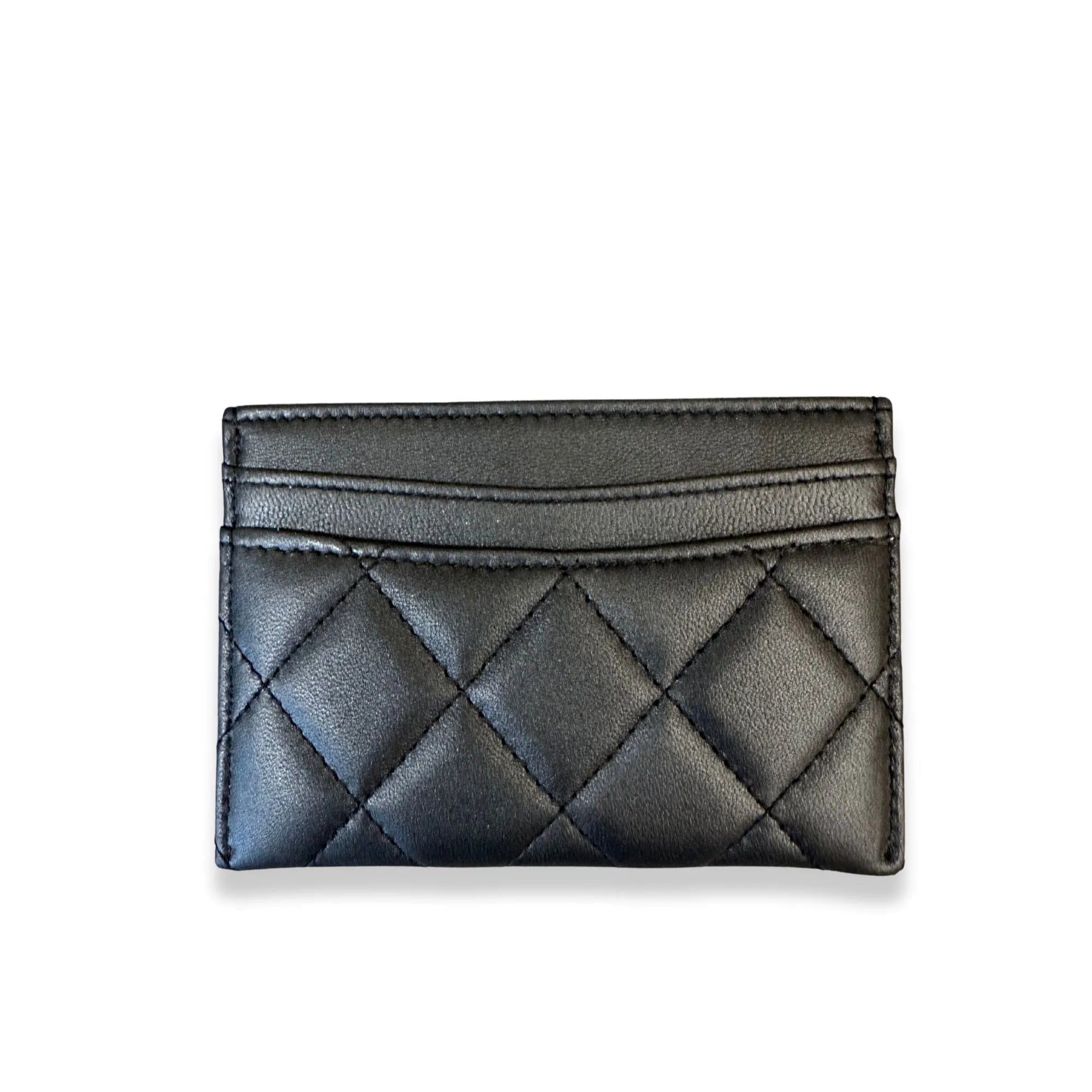 CHANEL BLACK CLASSIC CARD HOLDER