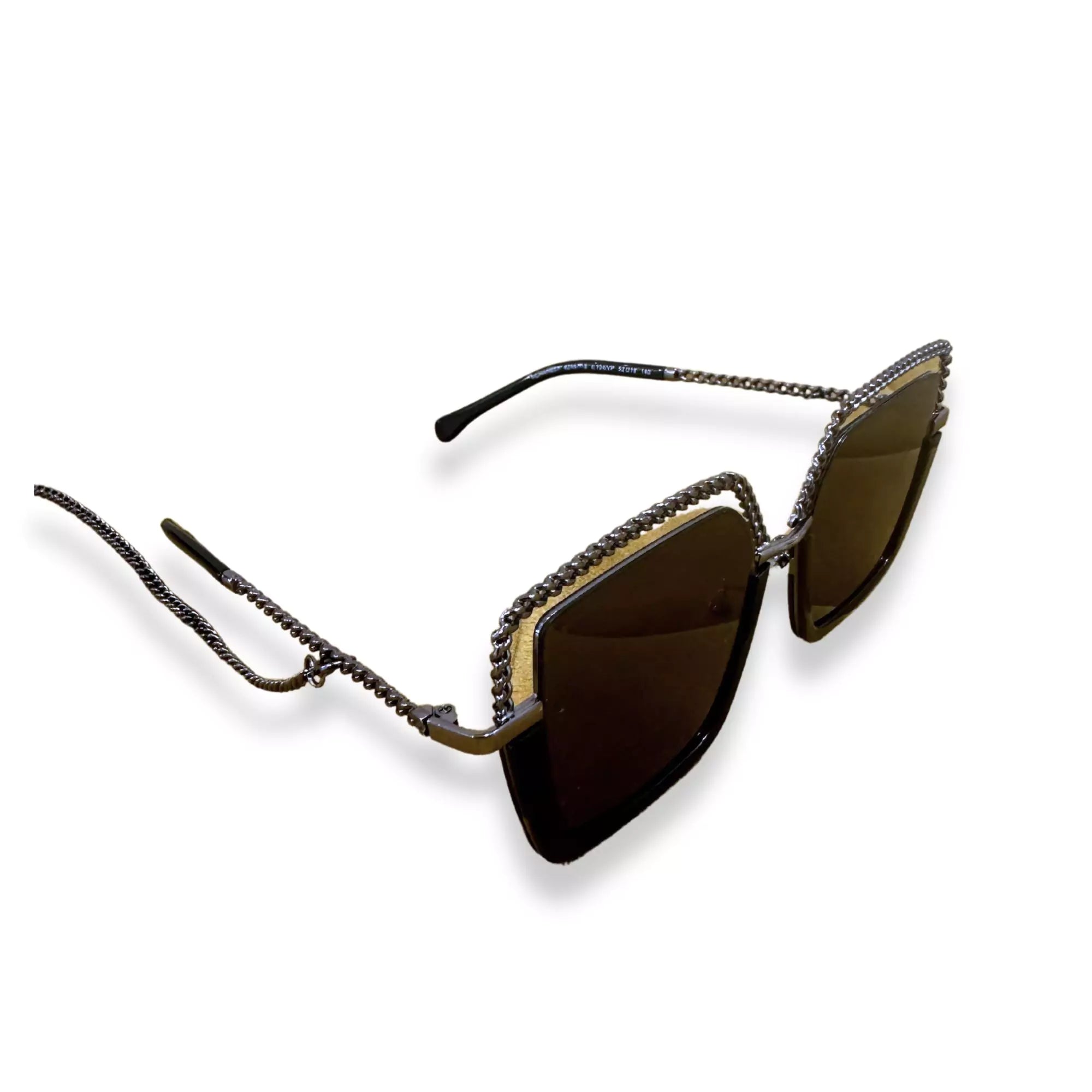 CHANEL BLACK CHAIN SUNGLASSES