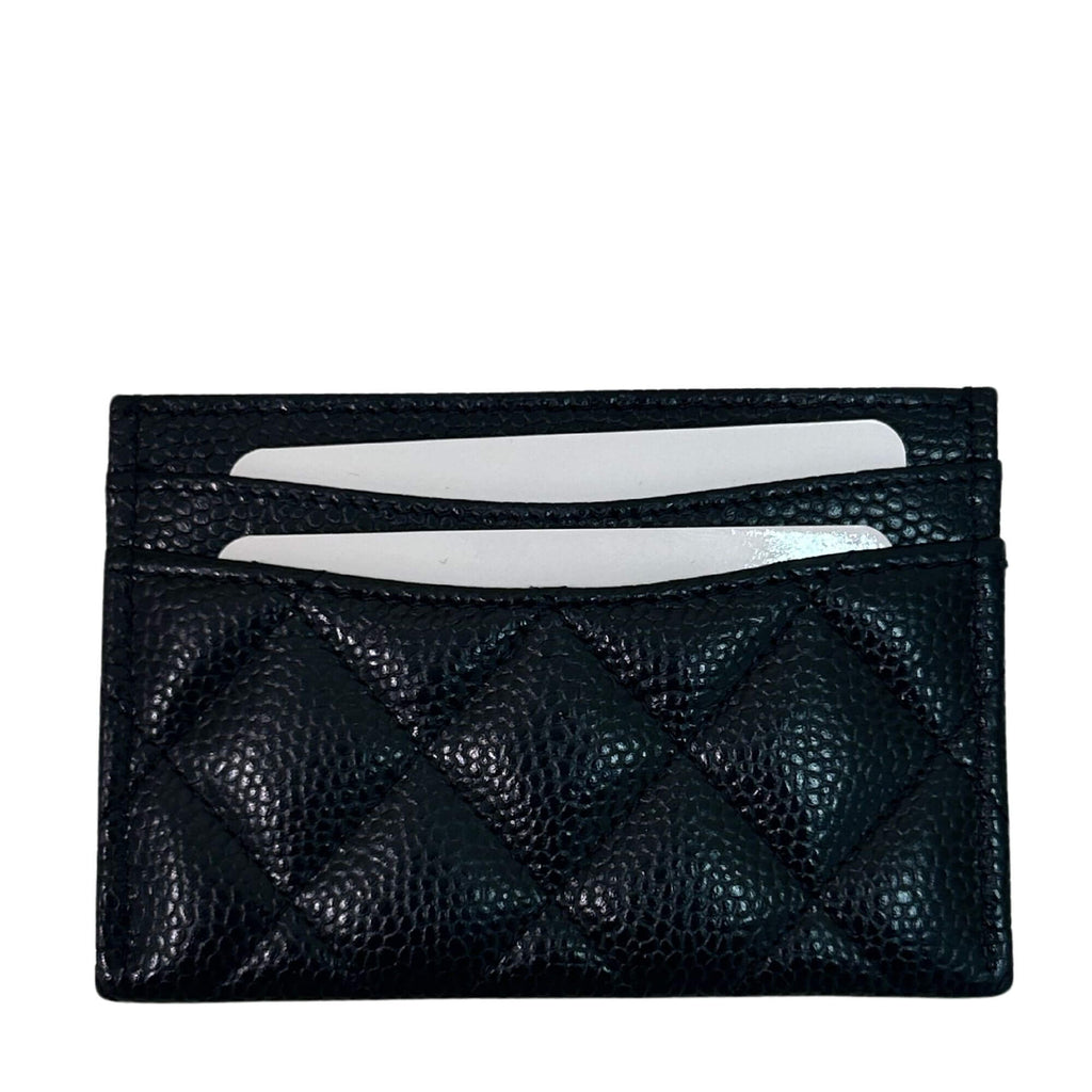 CHANEL BLACK LEATHER CLASSIC CARDHOLDER