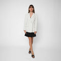 CHANEL LA PAUSA WHITE TWEED JACKET