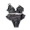 CHANEL BLACK SWIMSUIT TOP & BOTTOM