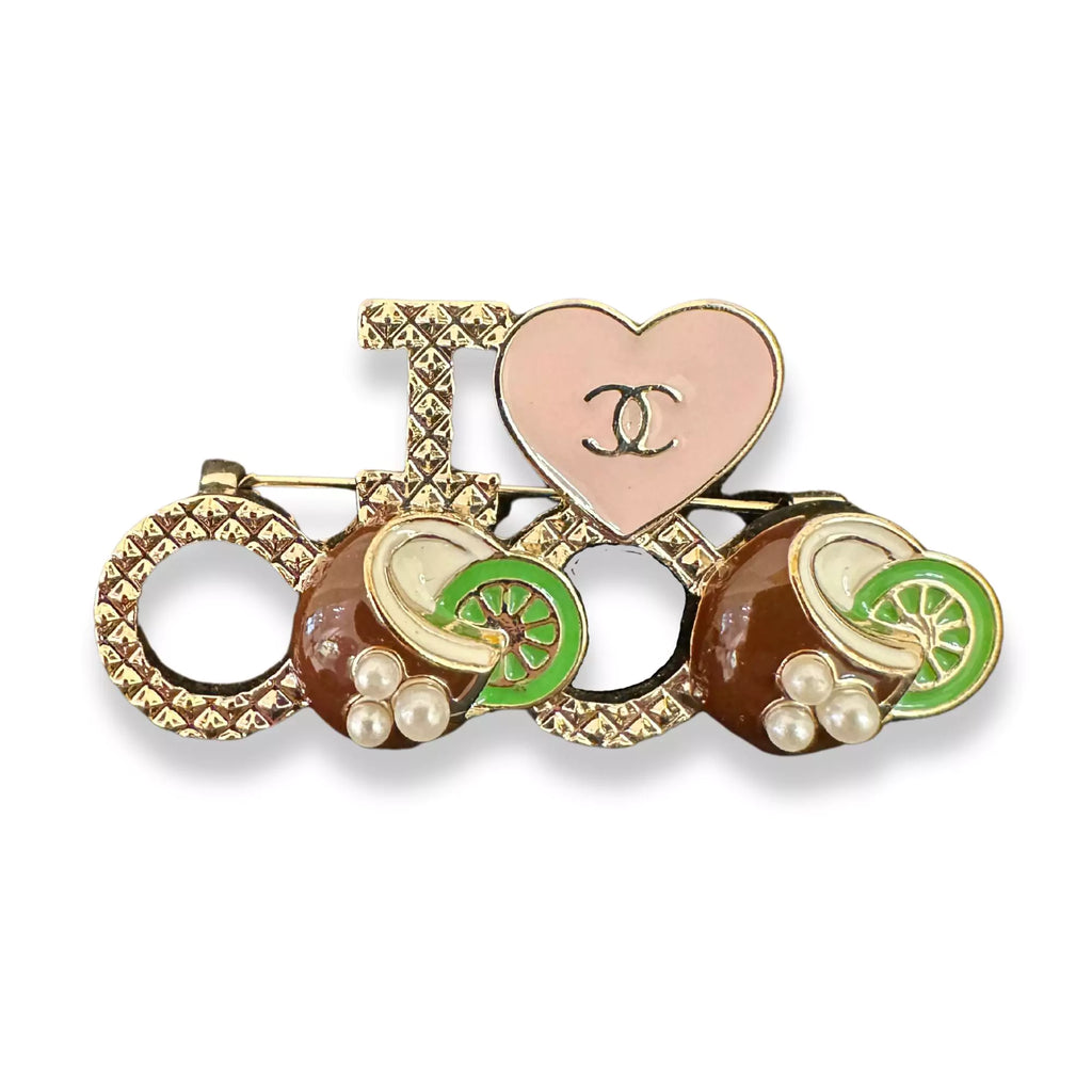 CHANEL PEARLS I LOVE COCO BROOCH