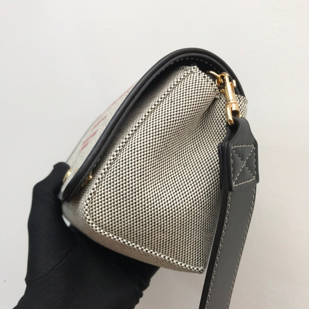 GLAMI Horseferry Print Cotton Canvas Small Crossbody Bag For Women, Bags 7.1in/18cm