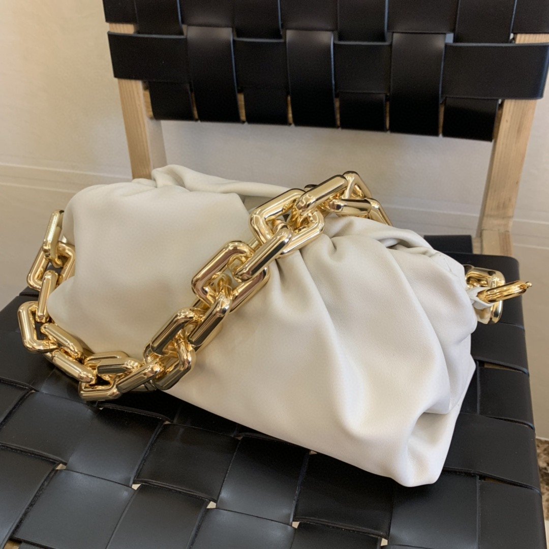 GLAMI Chain Pouch For Women 12.2in/31cm In White
