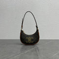 CE Triope Heart Embroidered Mini Abba – Triope Canvas Brown For Women 6.4in/16cm 10I602EB1.04LU