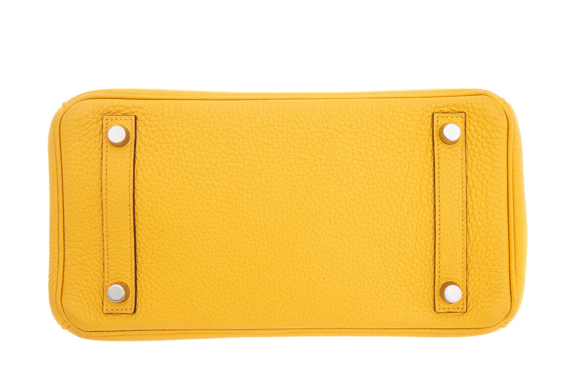 HermÃƒÆ’Ã‚Â¨s 2009 Jaune Ambre Togo Birkin 25 W/ Palladium HW