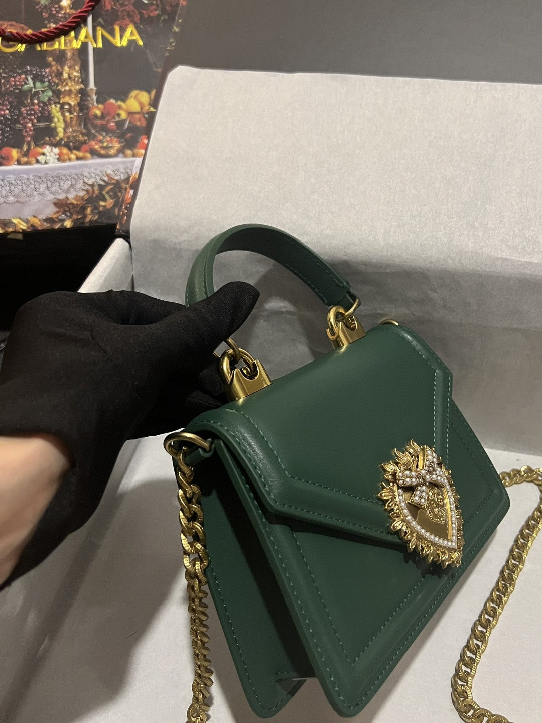 GLAMI Small Devotion Bag In Plain Green For Women 7.5in/19cm GLAMI GLAMI6711AV89380530